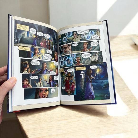 NEW Disney Wish: The Deluxe Graphic Novel Hard Cover Disney Comics Book 2024 - Picture 8 of 9